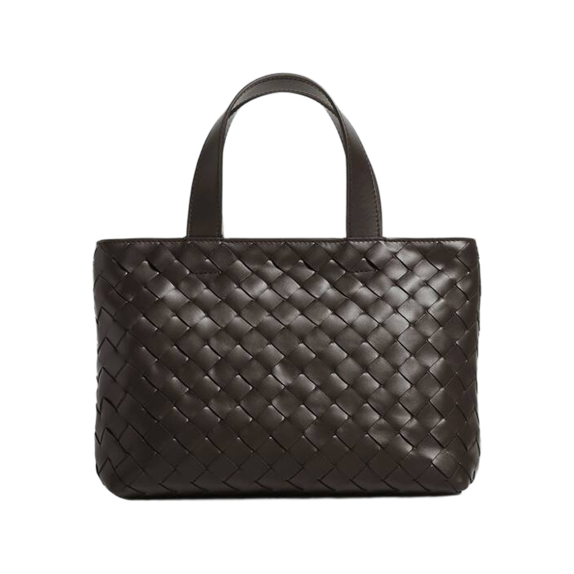 855504V2HL12166 Bottega Veneta Mini Intrecciato Zipped Tote Fondant