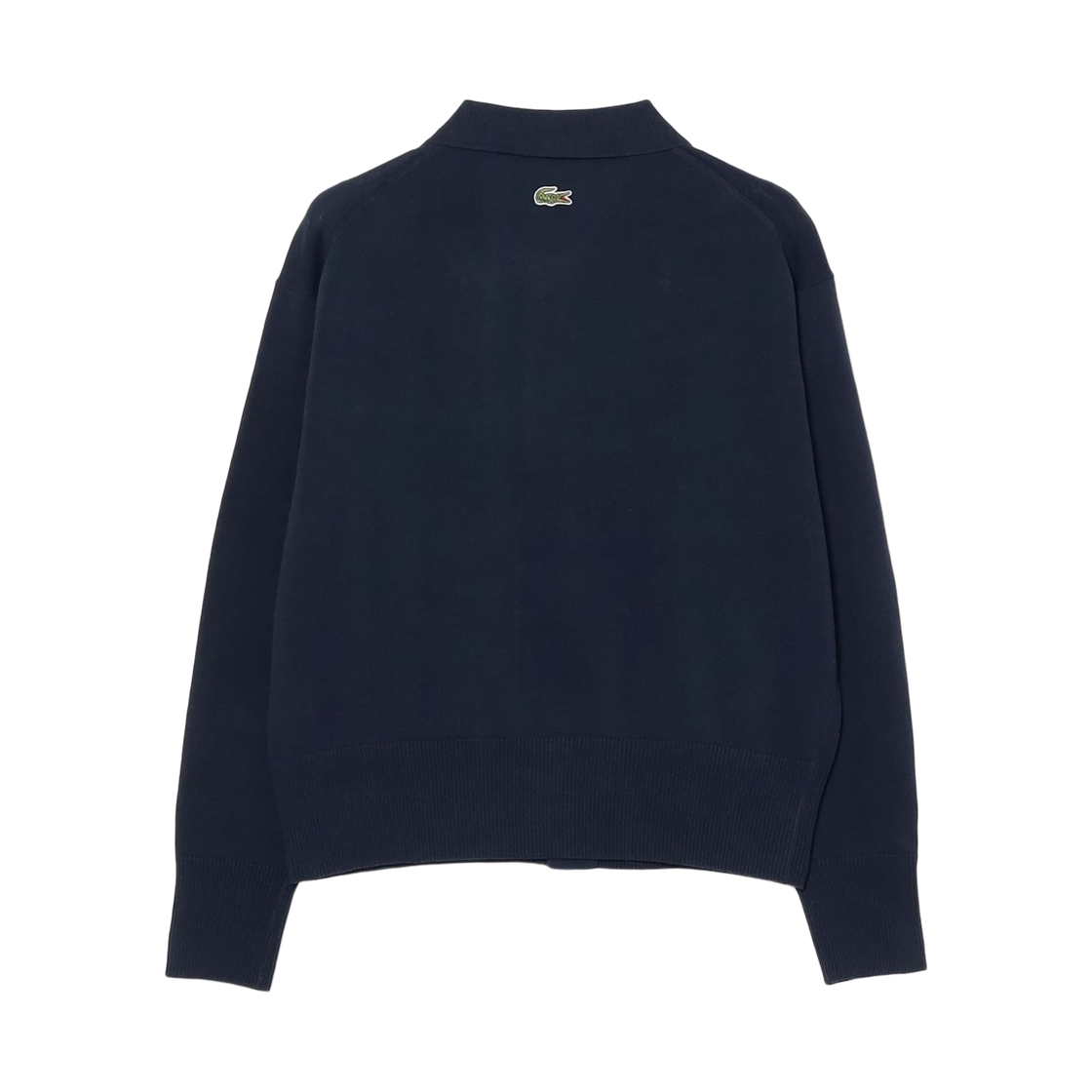 (W) 빔즈 보이 x 라코스테 폴로 가디건 마린((W) Beams Boy x Lacoste Polo Cardigan Marine) - 2