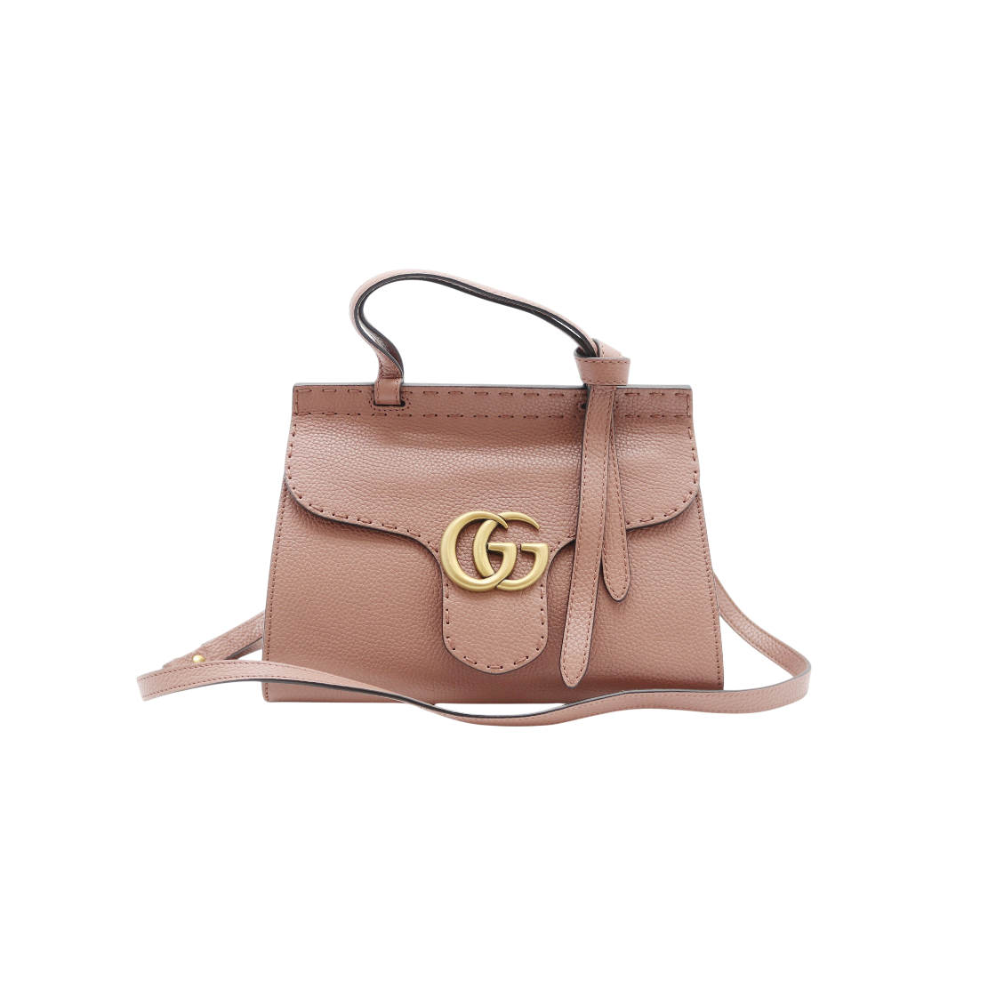 ITS732WQ75GA Gucci 442622 Marmont Mini Top Handle Shoulder Bag