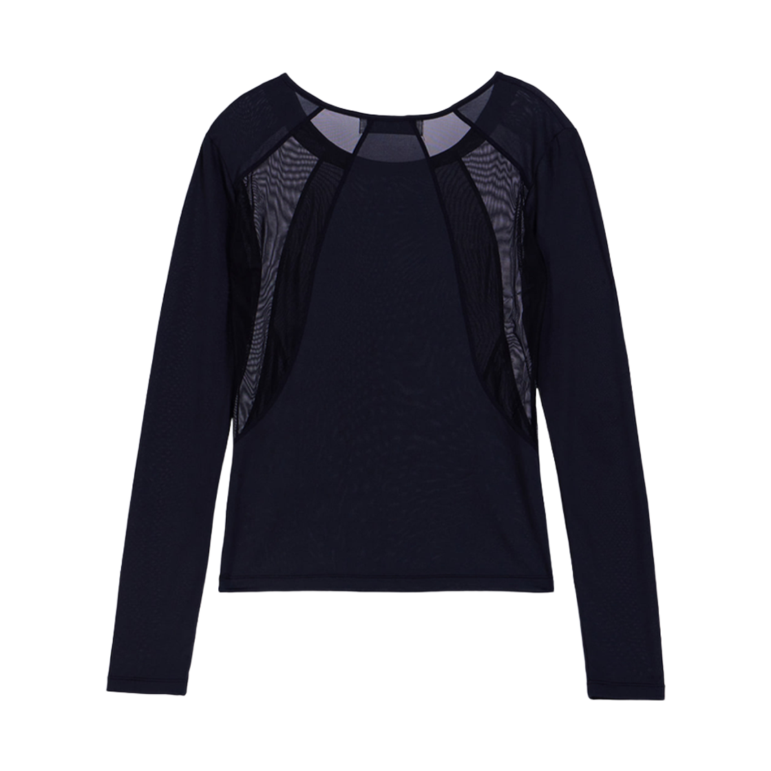 분트 시스루 스티치 롱슬리브 블랙(VOONT See-Through Stitch Long Sleeve (BLACK)) - 2