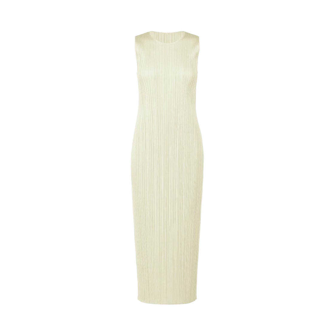 PP61-JH156-03 (W) Pleats Please Issey Miyake MC May Dress Ivory