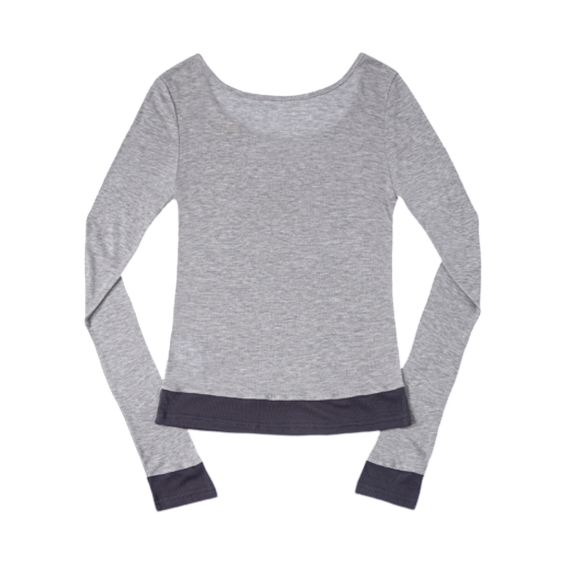 (W) 애즈온 포레스트 레이어드 티셔츠 그레이((W) Ason Forest Layered T-Shirt Gray) - 2