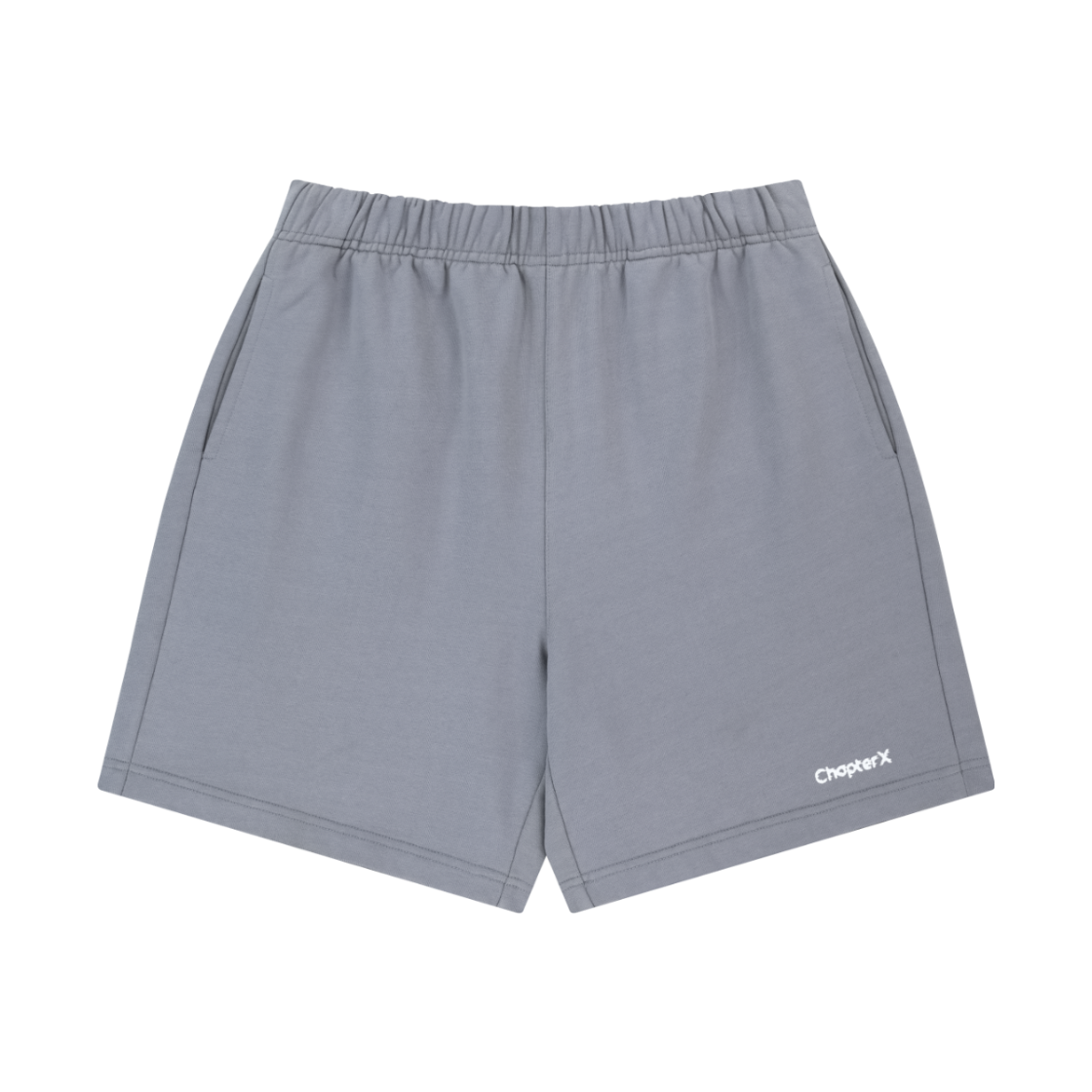 C4007BLGR Chapter.X Basic Washing Cotton Snug Sweat Shorts Blue Grey