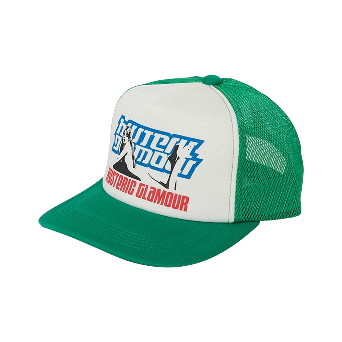 02261QH04 Hysteric Glamour Hysteric Box Mesh Cap Green