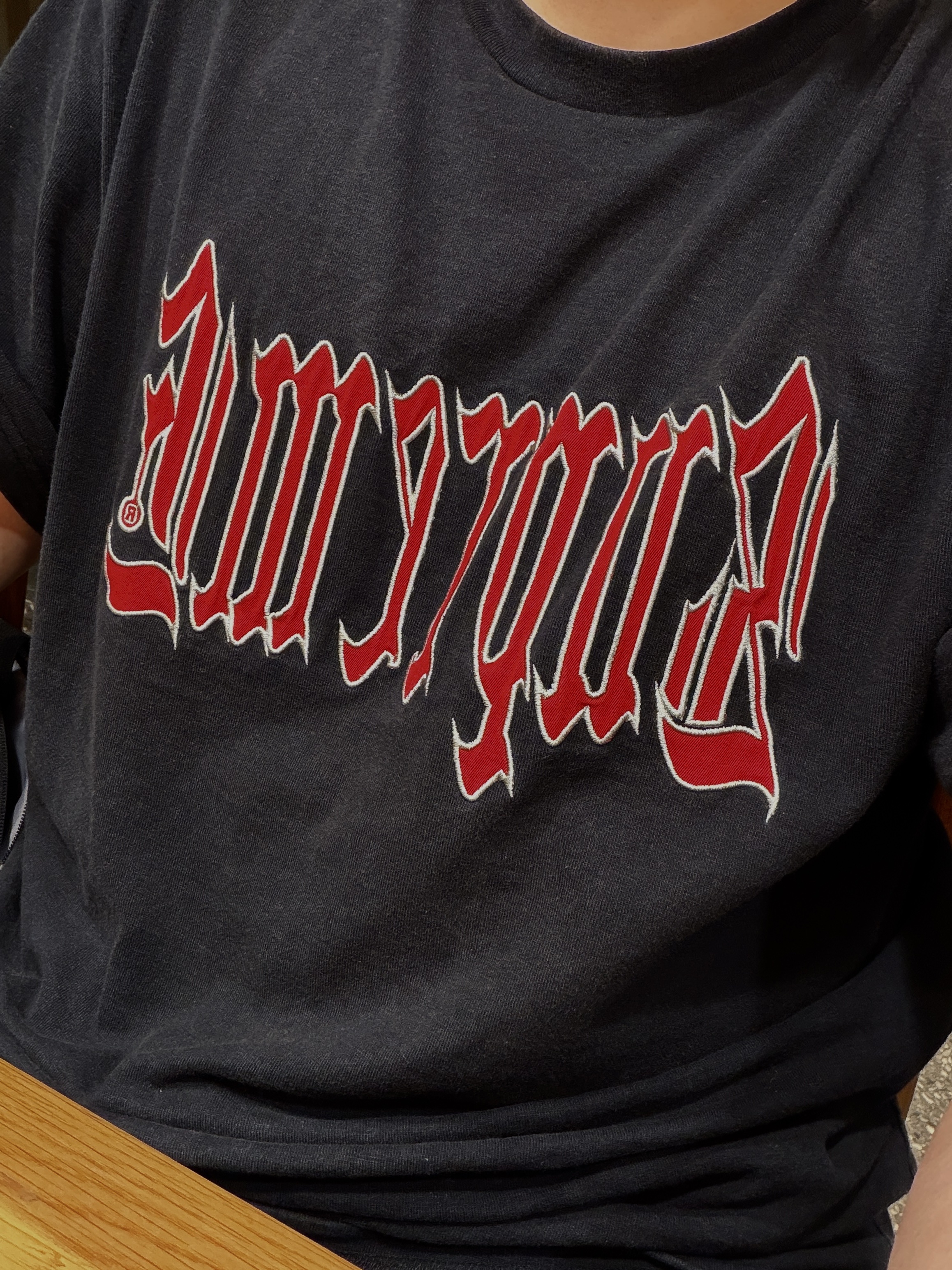 Supreme Old English S/S Top Black - 24SS 착용 스타일
