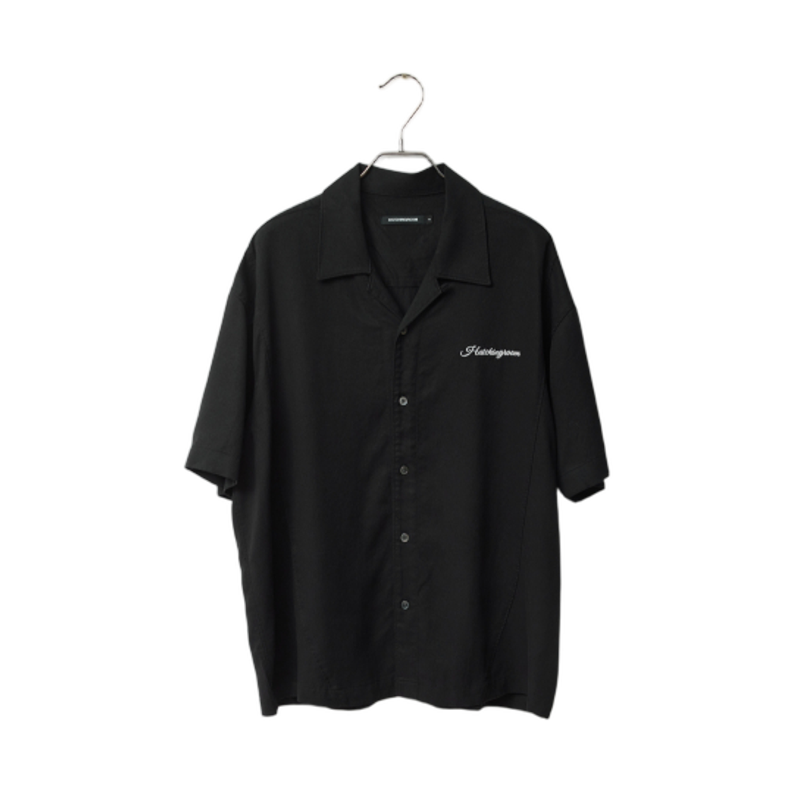 해칭룸 캠프 칼라 셔츠 텐셀 블랙(Hatchingroom Camp Collar Shirt Tencel Black) - 1
