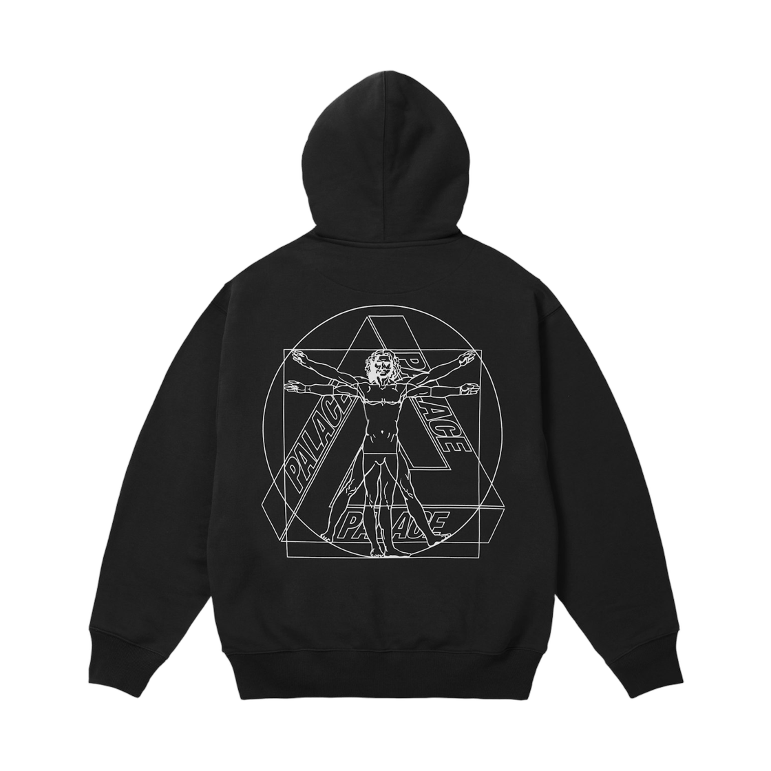 - Palace Paltruvian Tri Hood Black - 26SS