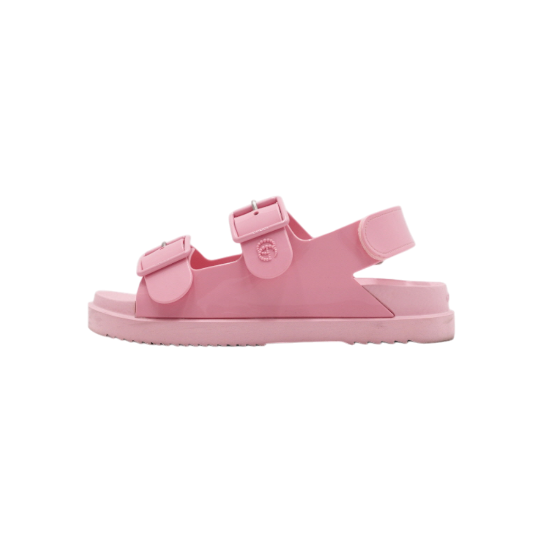 ITC8RPC6THWB Gucci Mini Double G Pink Strap Women Sandals