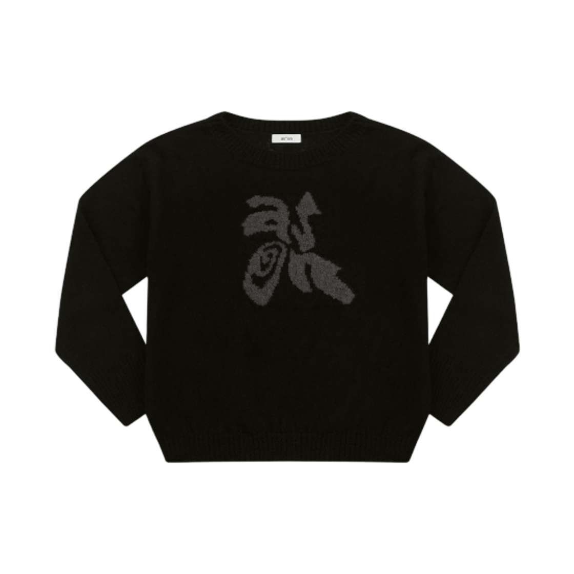 (W) 애즈온 메이즈 니트 블랙((W) Ason Maze Knit Black)