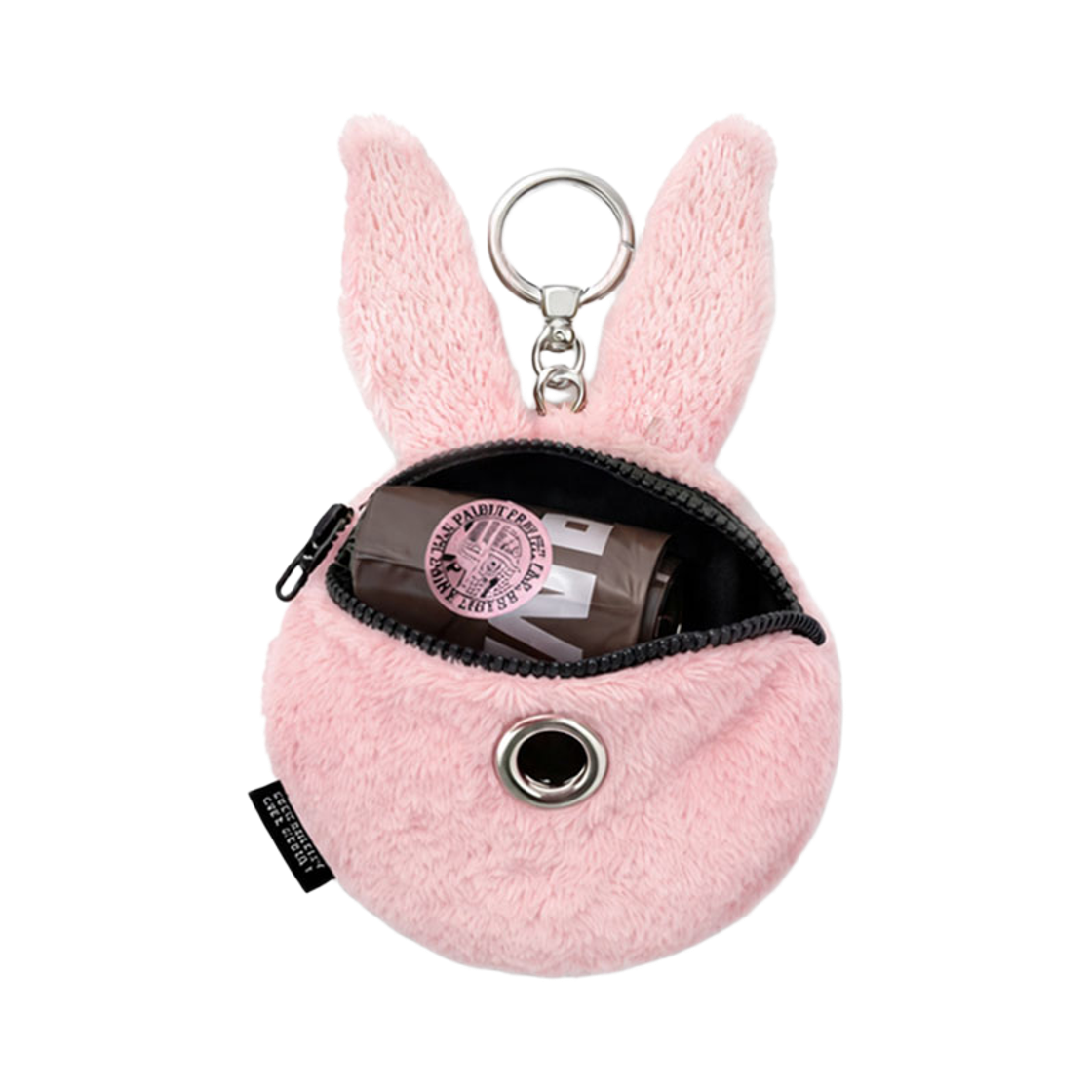 비에스래빗 트리피래빗 풉백 키링 핑크(Bsrabbit Trippy Rabbit Stuffed Coin Wallet Pink Poop Bag Edition) - 3