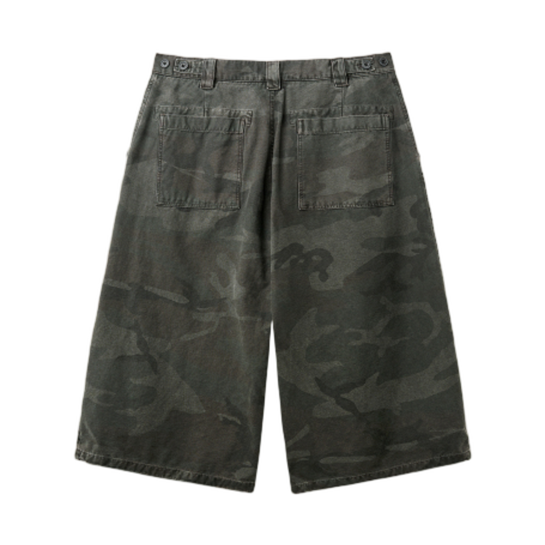 해칭룸 스노우 쇼츠 오버 다이드 카모 카키(Hatchingroom Snow Shorts Over Dyed Camo Khaki) - 2