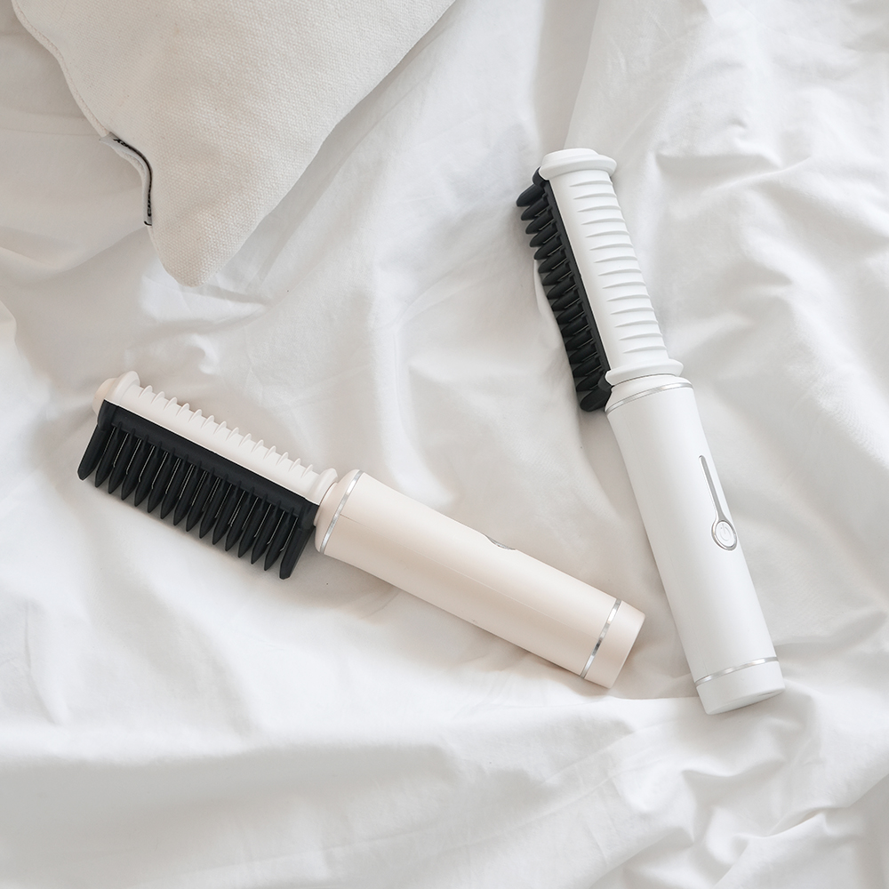 오브룸 무선 빗 고데기 미니 뿌리 볼륨 앞머리 뽕 휴대용 매직기 OV-HS22(OVROOM Wireless Hair Straightener Brush Mini: Portable Root & Bangs Volumizer (OV-HS22)) - 5