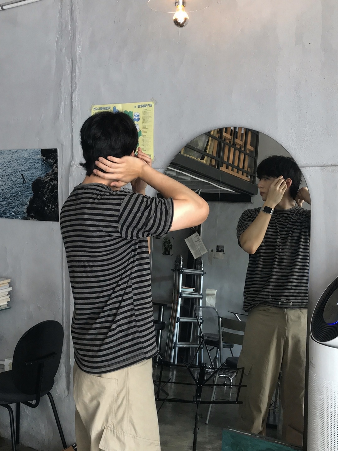 Kinchi Shower - 808 (a) Black 착용 스타일 - 4
