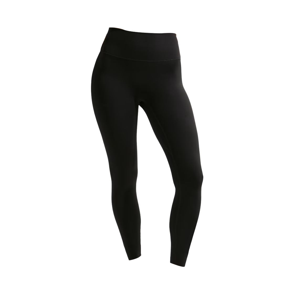 II5234-010 (W) Nike Zenvy High Waisted 7/8 Leggings with No Front Seam Black Cool Grey - Asia