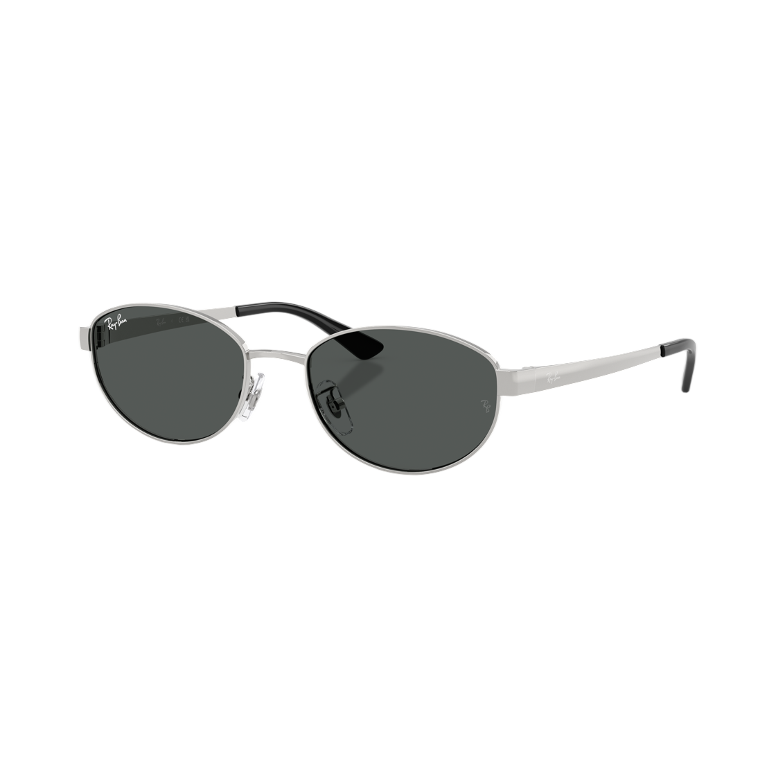 레이밴 RB3774D 폴리쉬드 실버 프레임 다크 그레이 렌즈 로우 브릿지 핏(Ray-Ban RB3774D Polished Silver Frame Dark Grey Lense Low Bridge Fit)