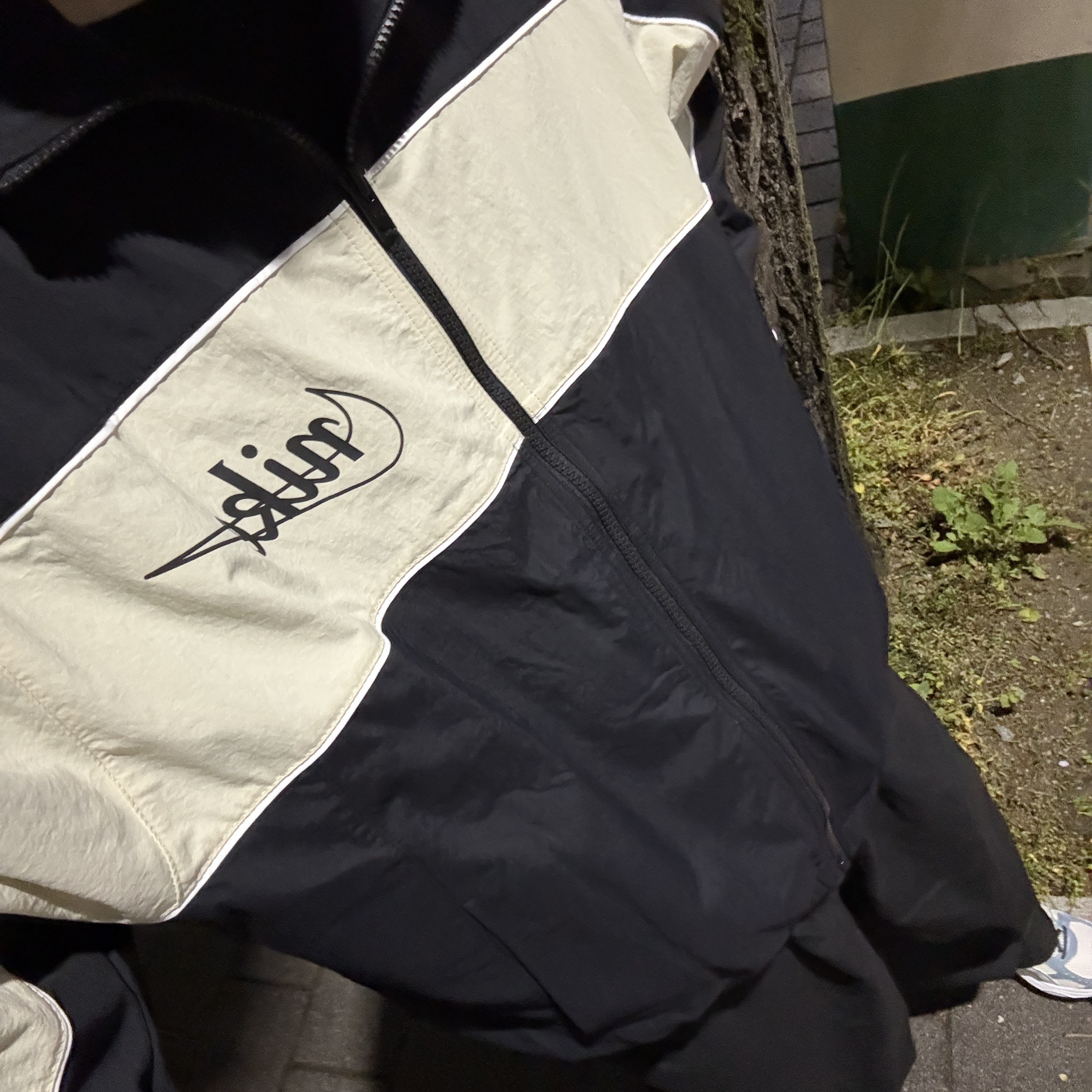 Nike NSW Club Lightweight Full-Zip Jacket Black Light Khaki - Asia 착용 스타일