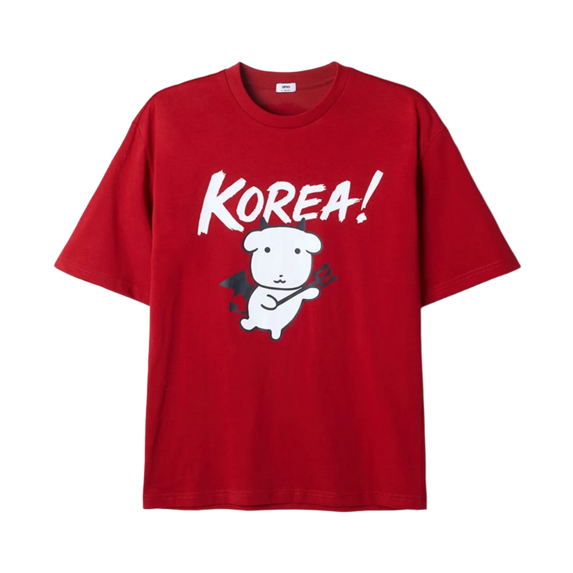 스파오 x 가나디 숏슬리브 티셔츠 레드(Spao x Ganadi Short Sleeve T-Shirt Red) - 1