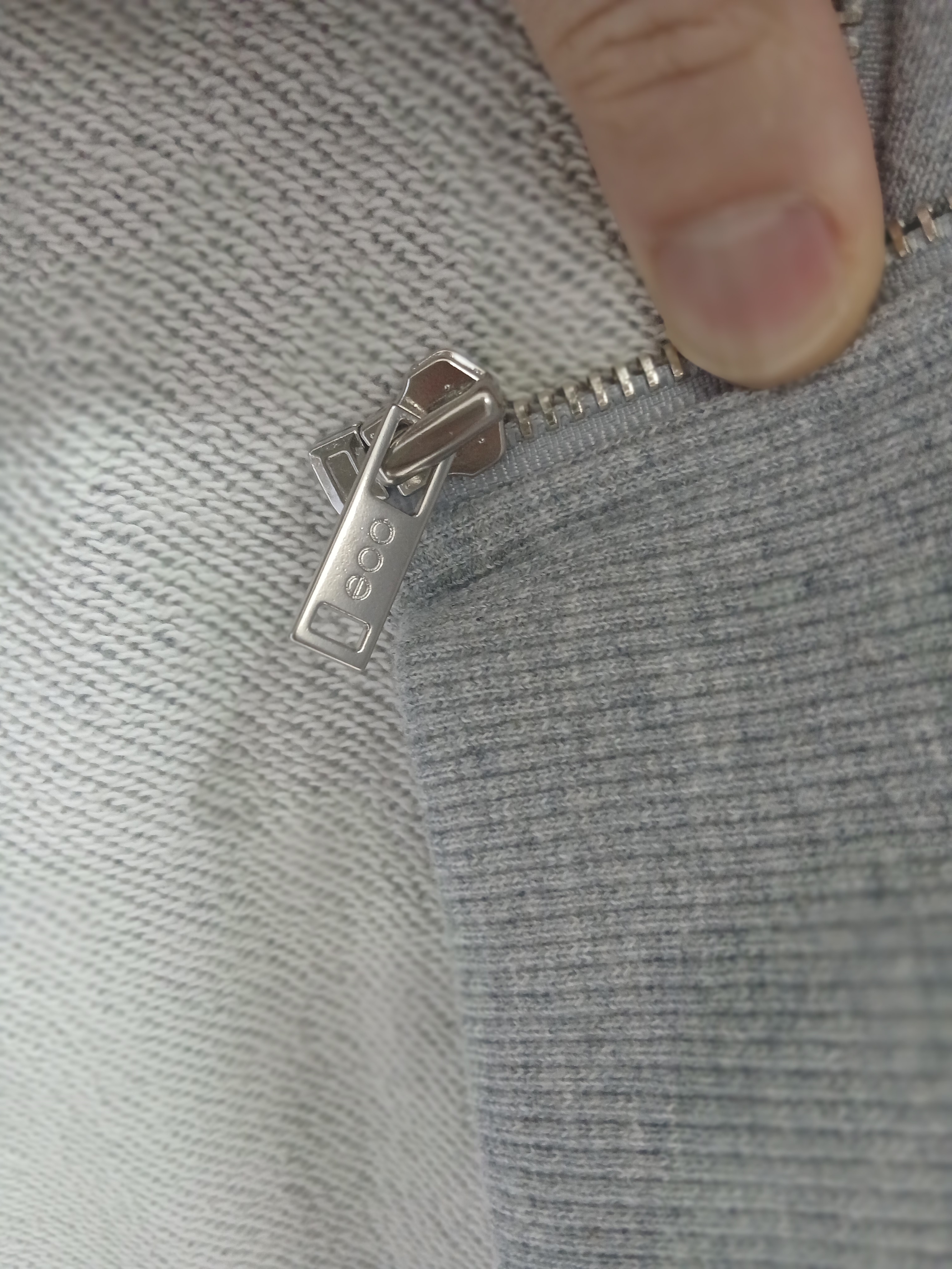 IAB Studio Zip-Up Hoodie Melange Gray - 26SS 착용 스타일 - 10