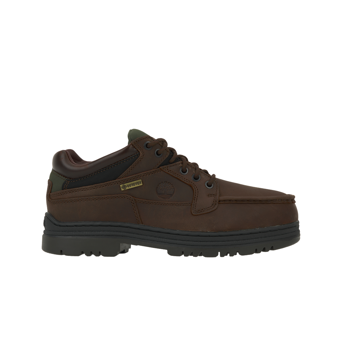 팀버랜드 헤리티지 고어텍스 목 토 풀 그레인 미드 부츠 브라운 - 와이드(Timberland Heritage Gore-Tex Moc Toe Mid Boots in Full Grain Brown -Wide)