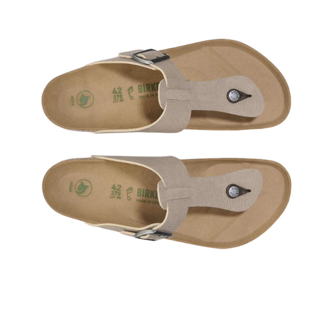 버켄스탁 메디나 비건 데저트 더스트 그레이 토프 브라운 - 레귤러(Birkenstock Medina Vegan Desert Dust Gray Taupe Brown - Regular) - 2