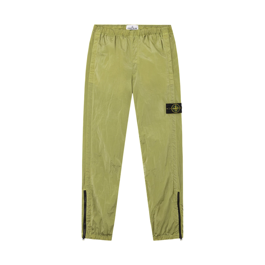 L1S1531000-35S0019-V0031 Stone Island 3100035 Nylon Metal In Econyl Regular-Fit Jogger Trousers with Zip Cuffs Lemon - 26SS
