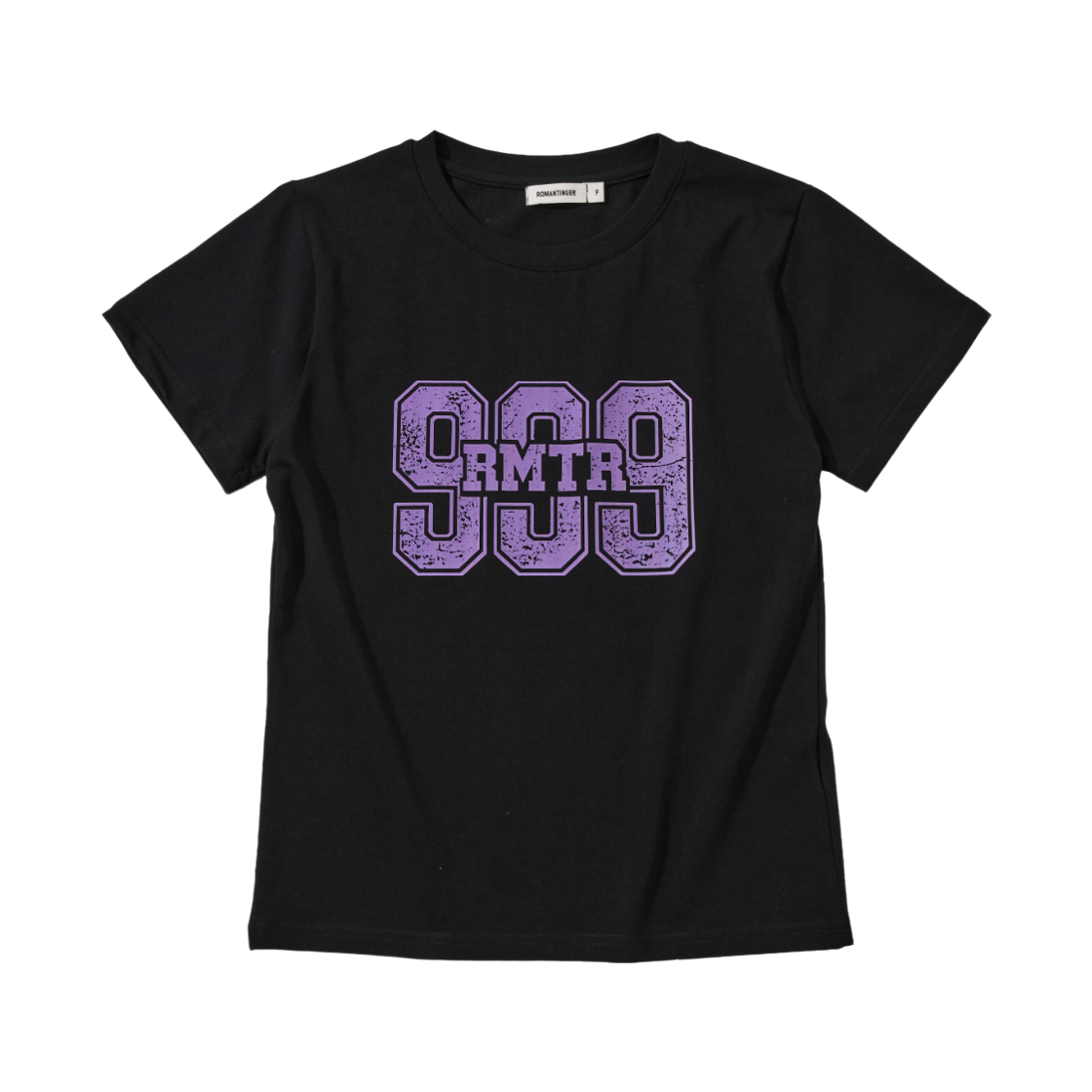 로맨티누어 빈티지 999 티셔츠 블랙(ROMANTINUER Vintage 999 T-Shirt Black)