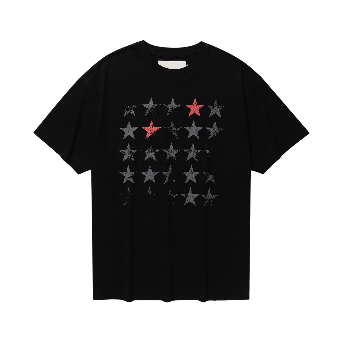 더바이닐하우스 페이디드 스타 티 블랙(Thevinylhouse Faded Star Tee Black)