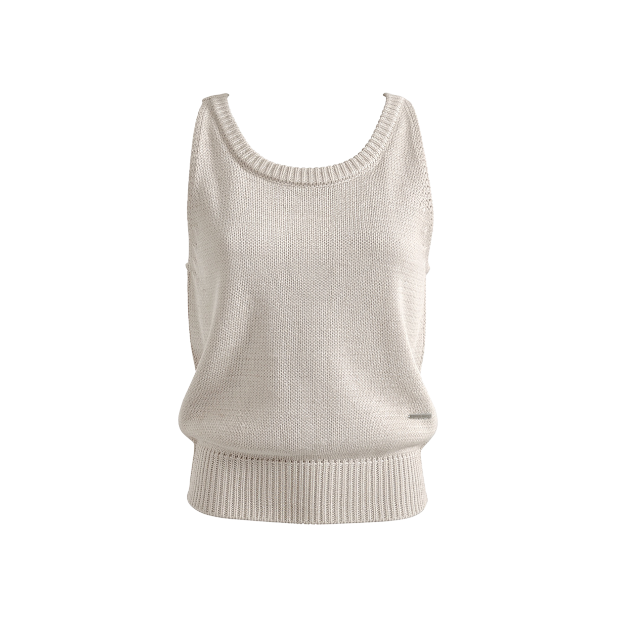 프론투라인 루아 슬리브리스 니트 커버업(FRONT2LINE Lua sleeveless knit cover-up)