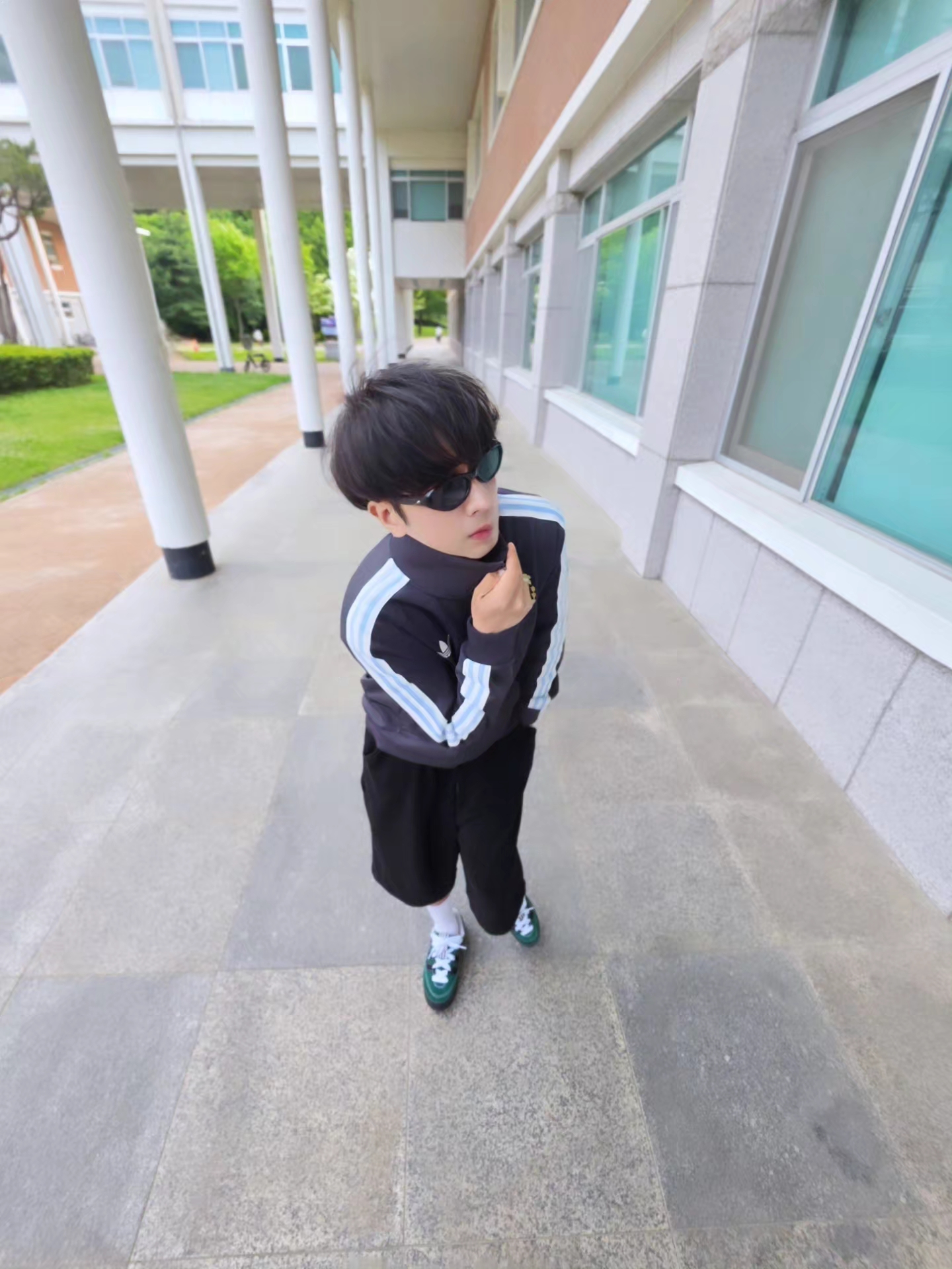 Adidas Argentina Beckenbauer Track Top Utility Black - KR Sizing, Adidas Argentina Beckenbauer Track Top Utility Black - US Sizing 착용 스타일 - 3