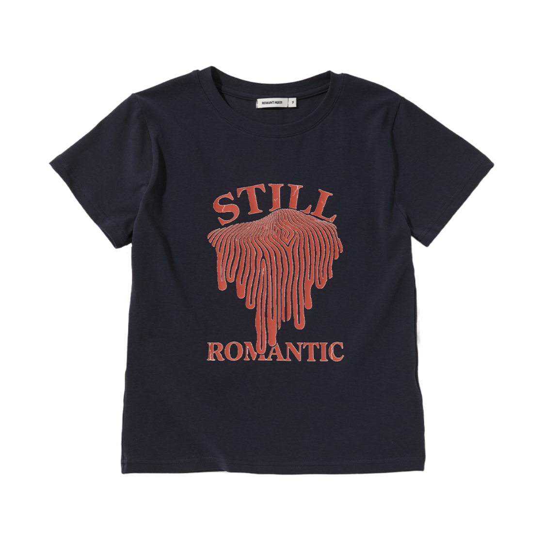 로맨티누어 스틸 로맨틱 티셔츠 네이비(ROMANTINUER Still Romantic T-shirt Navy)