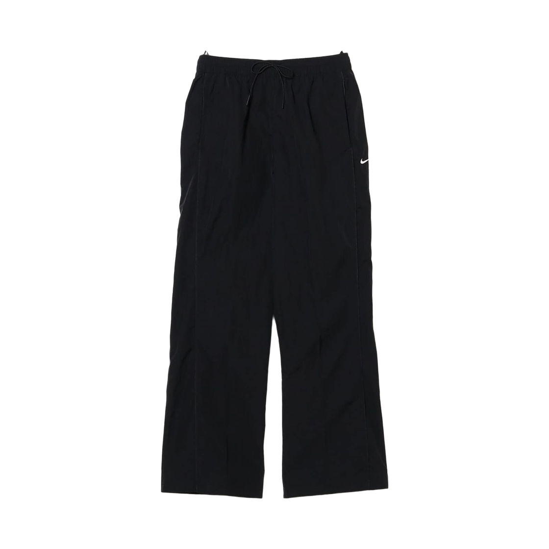 FV7656-010 (W) Nike Windrunner High-Waisted Woven Open Hem Pants Black White - Asia