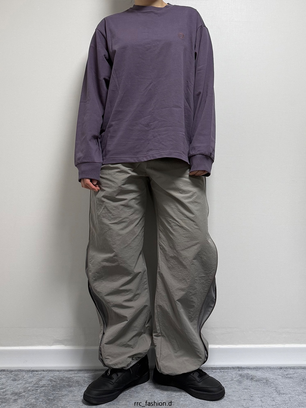 Sansan Gear Zipper Pants Gray - 22SS 착용 스타일 - 1