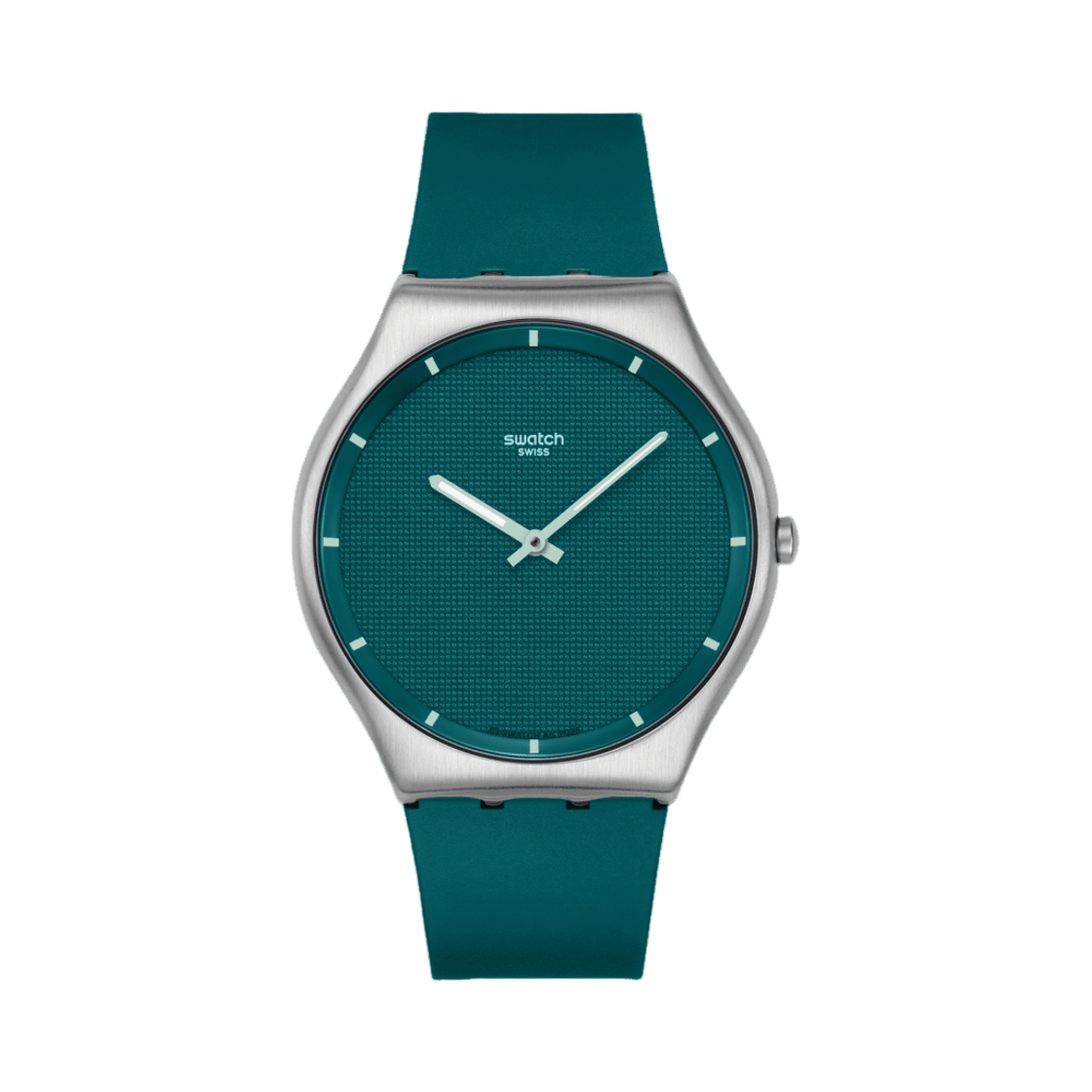 SS07S155 Swatch Essentials Pondering Patterns 42mm Quartz Green Grey