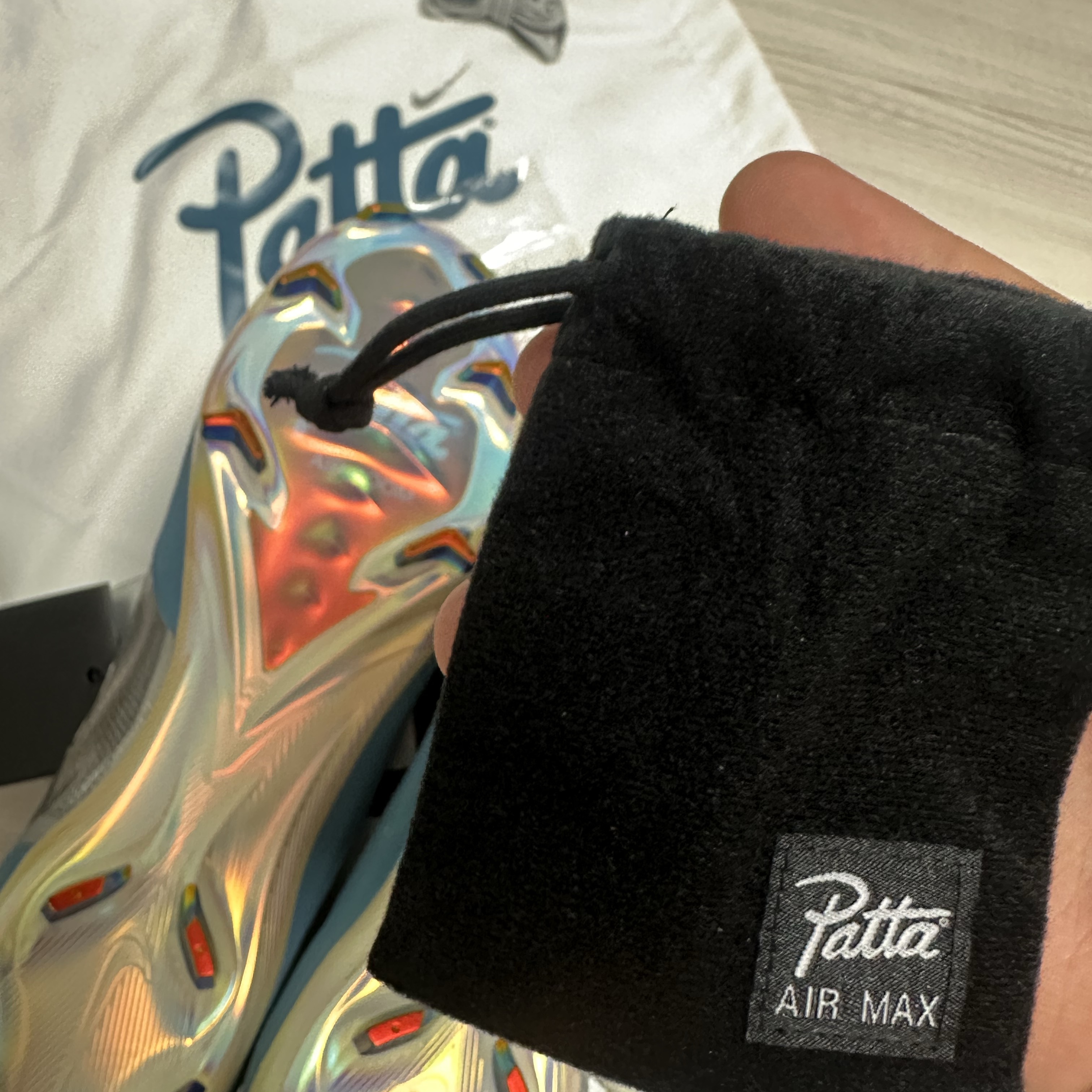 Nike x Patta Mercurial Zoom Vapor 16 Elite FG SE Noise Aqua and Metallic Silver 착용 스타일 - 2