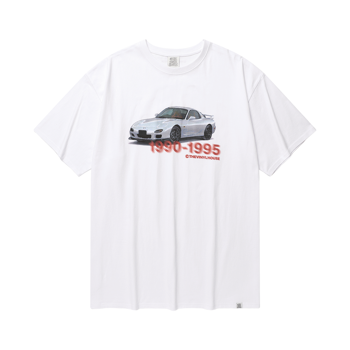 더바이닐하우스 올드 카 티셔츠 화이트(Thevinylhouse Old Car T-Shirt White) - 1