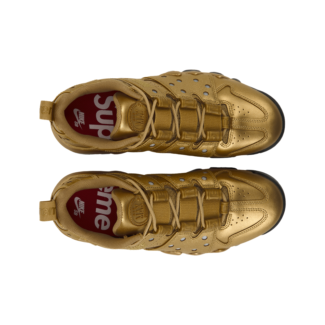 나이키 x 슈프림 SB 에어 맥스 2 CB 94 로우 메탈릭 골드 바시티 레드 메탈릭 골드 블랙(Nike x Supreme SB Air Max 2 CB 94 Low Metallic Gold Varisty Red Metallic Gold Black) - 5