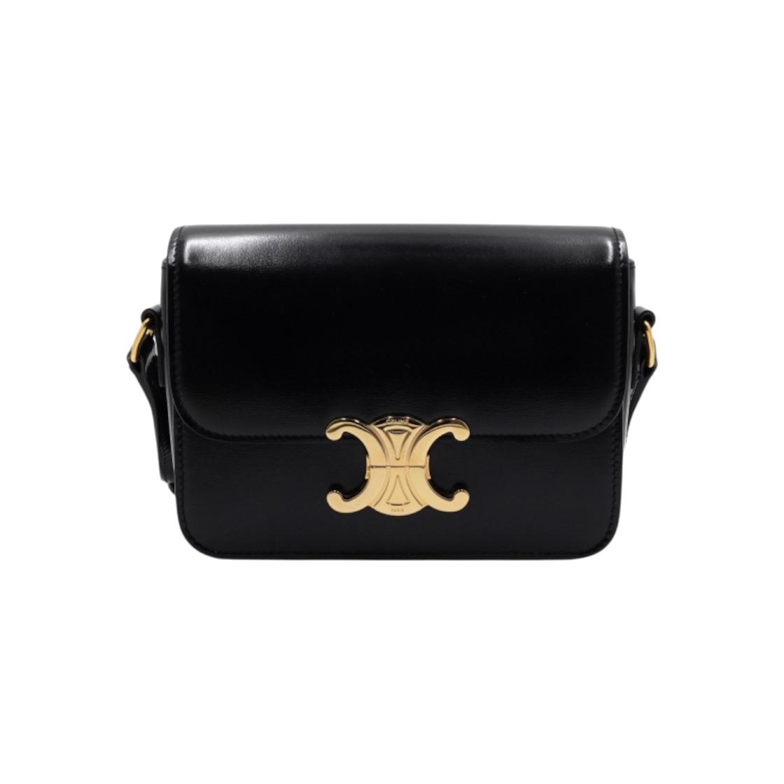 셀린느 188423BF4 트리오페 틴 블랙 숄더백 겸 크로스백aa63522(Celine Triomphe Mini Black Shoulder & Crossbody Bag 188423BF4)