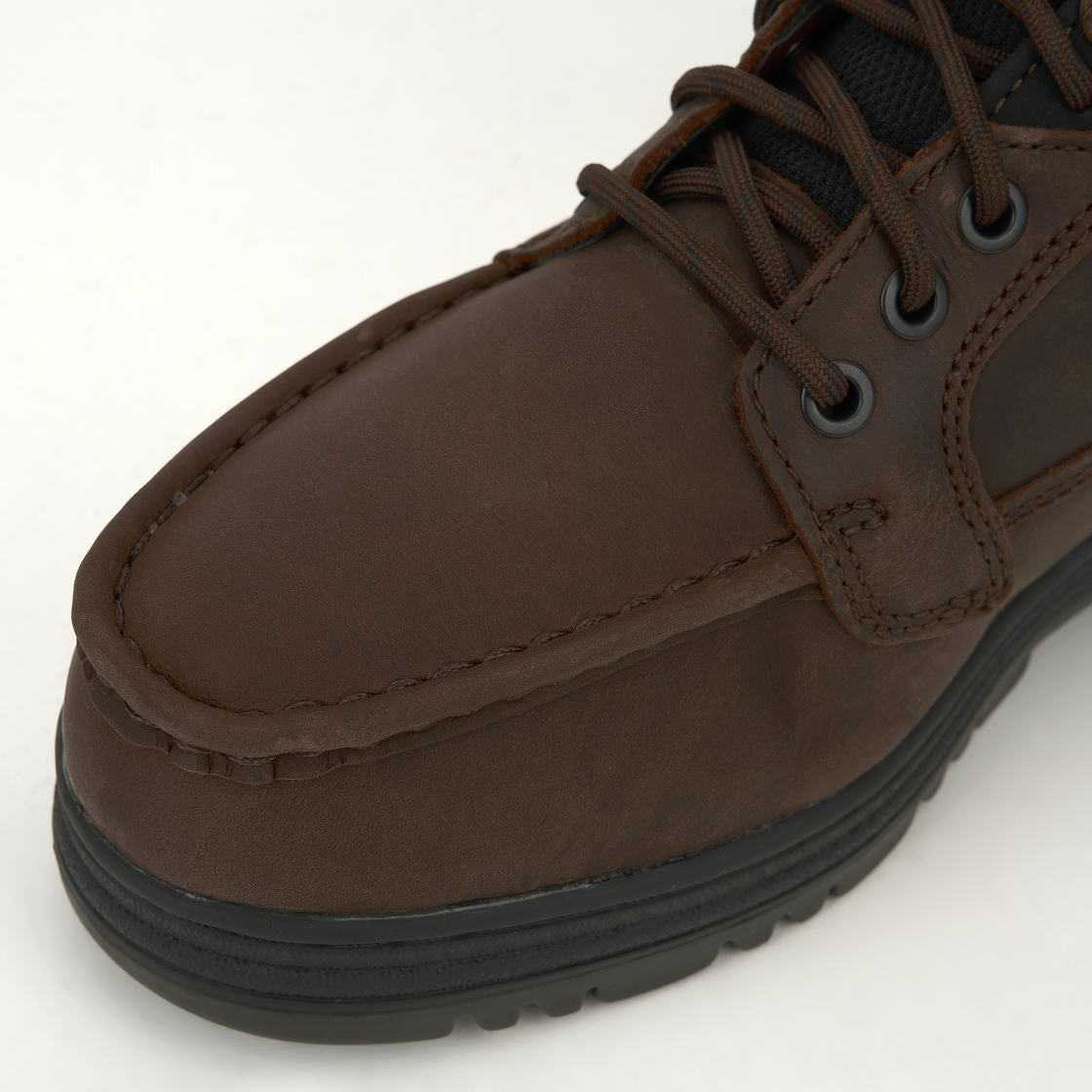 팀버랜드 헤리티지 고어텍스 목 토 풀 그레인 미드 부츠 브라운 - 와이드(Timberland Heritage Gore-Tex Moc Toe Mid Boots in Full Grain Brown -Wide) - 7