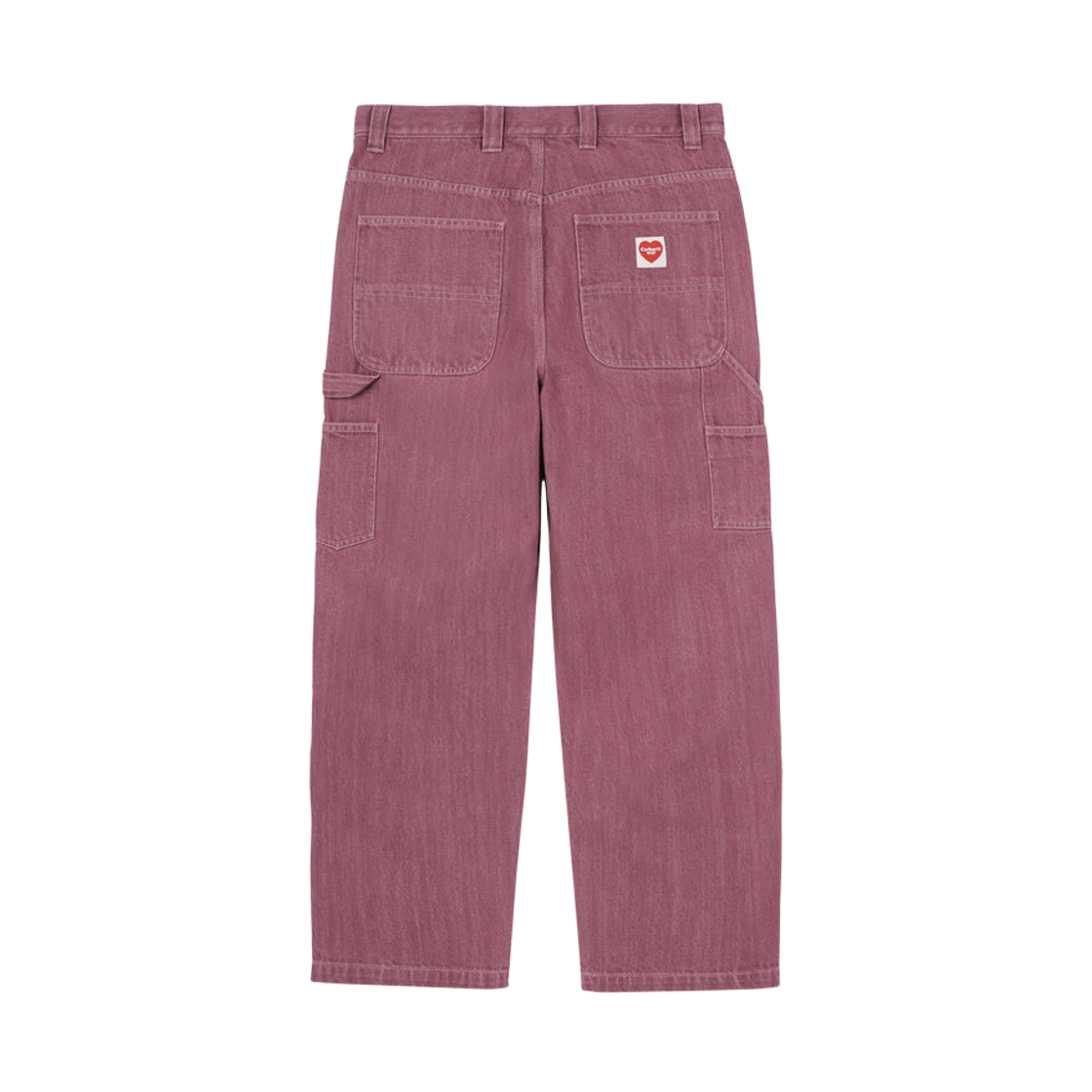 A261038-3W5-66 Carhartt WIP Ethan Double Knee Pants Foxglove Enzyme Bleach Washed
