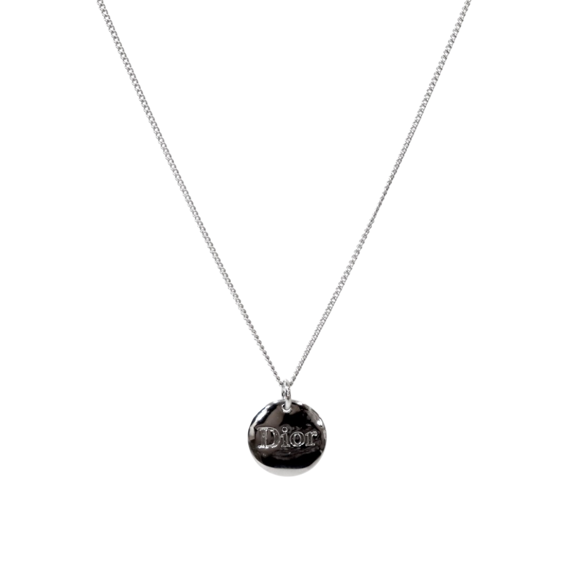 ITT7764GLJWQ Dior Silver Coin Necklace A-B52349