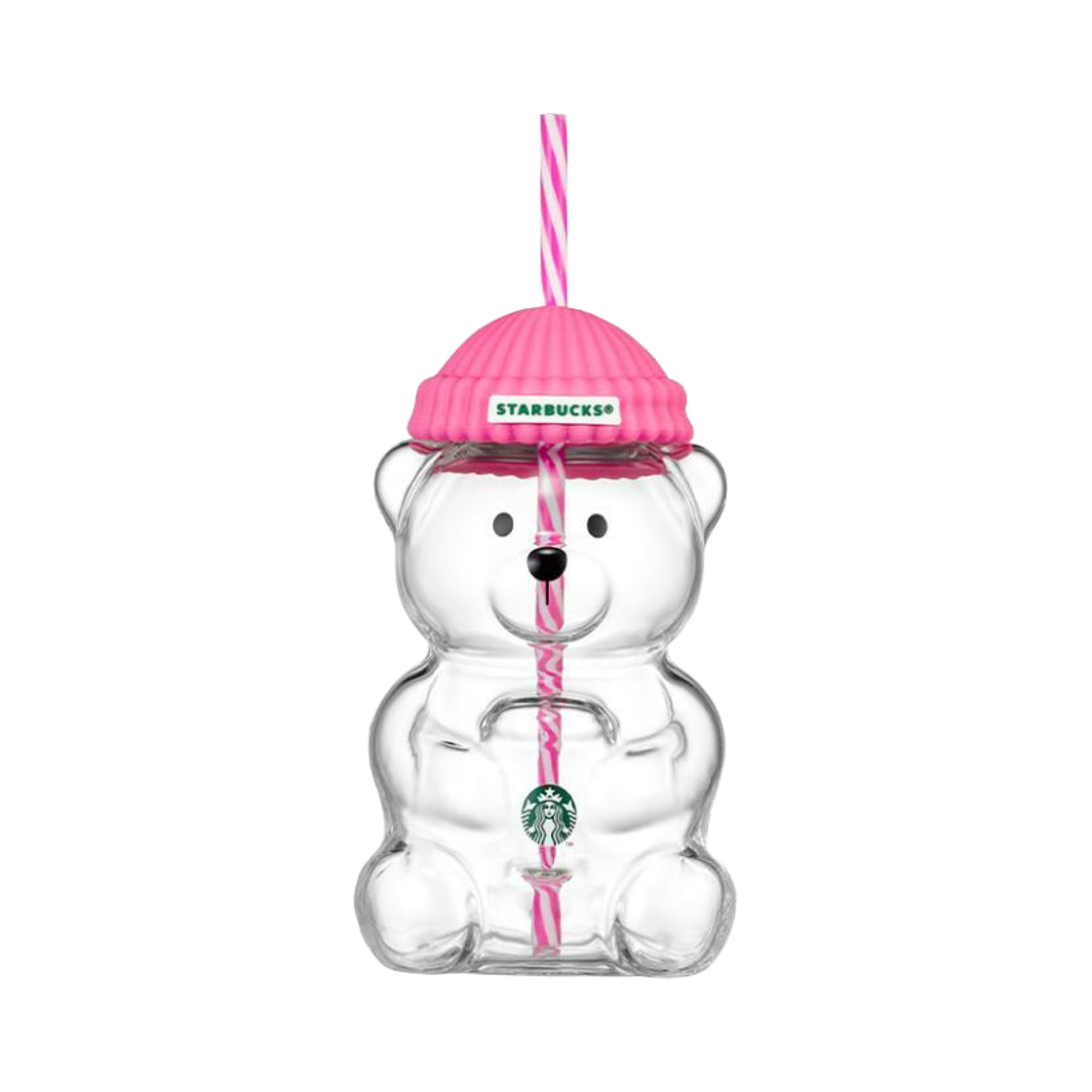 스타벅스 바비핑크 베어리스타 글라스 콜드컵 591ml(Starbucks BarbiePink Bearista Glass Cold Cup 591ml)