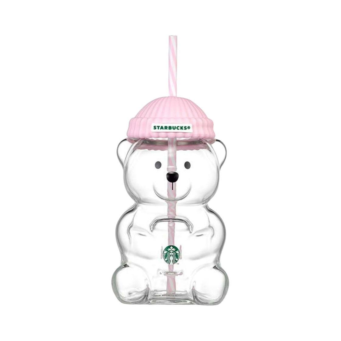 스타벅스 베이비핑크 베어리스타 글라스 콜드컵 591ml(Starbucks BabyPink Bearista Glass Cold Cup 591ml)