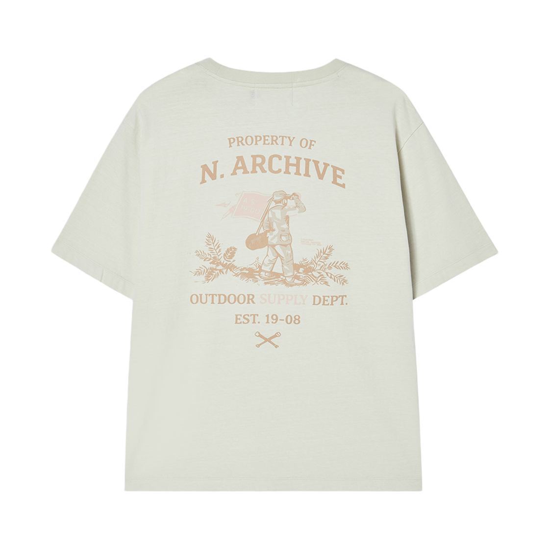 엔 아카이브 빈티지 익스플로러 워시드 반팔 티셔츠 아이보리(N ARCHIVE Vintage Explorer Washed T-Shirt Ivory) - 2