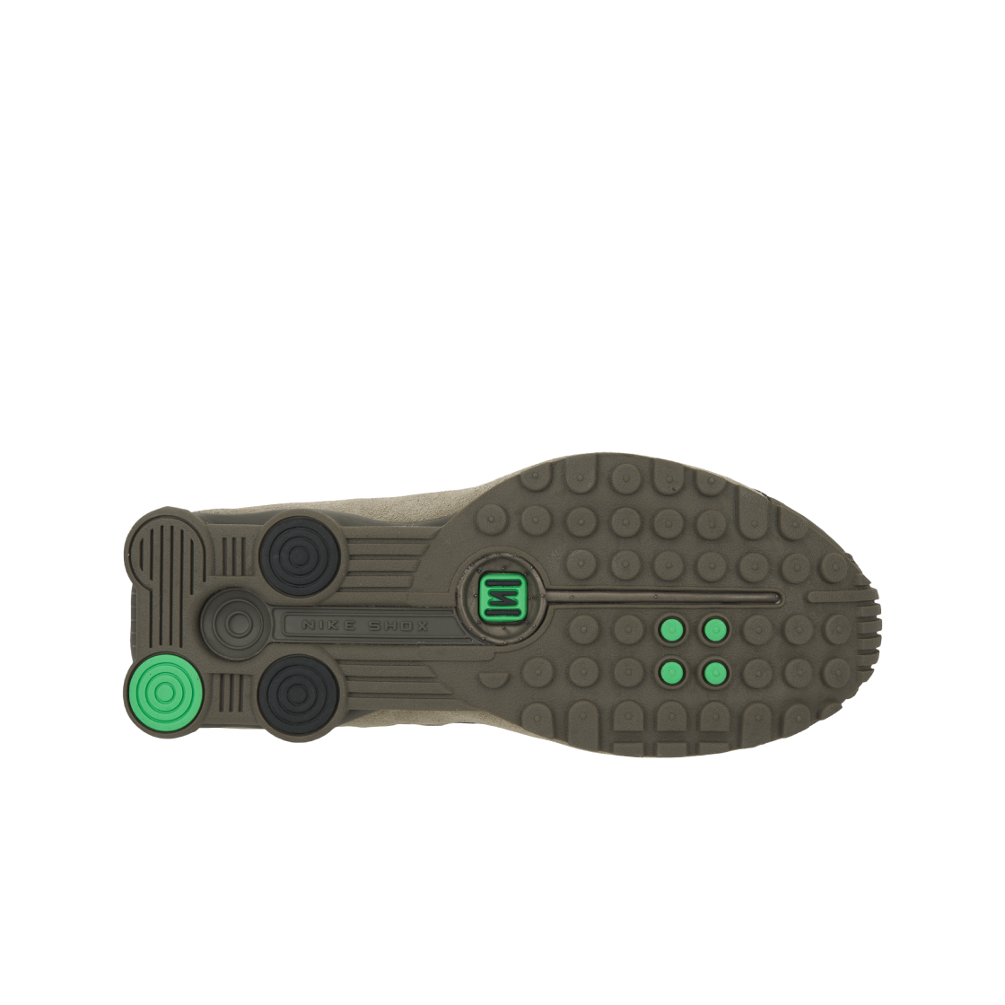 (W) 나이키 샥스 R4 올리브 카키 그린 쇼크((W) Nike Shox R4 Olive Khaki Green Shock) - 2