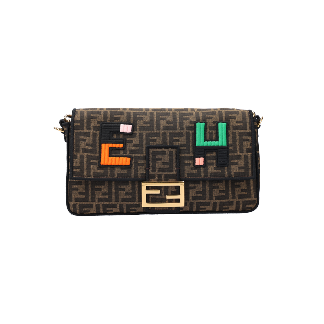 펜디 8BR771 이니셜 바게트 숄더백 브라운(Fendi 8BR771 Initial Baguette Shoulder Bag in Brown)
