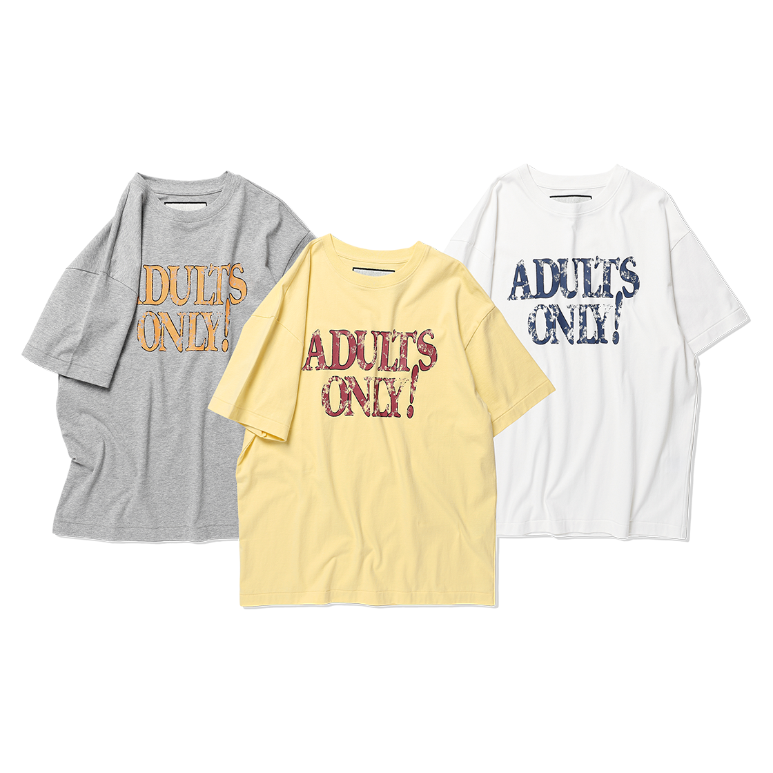 더바이닐하우스 어덜츠 온리 티 옐로우(Thevinylhouse Adults Only Tee Yellow) - 5