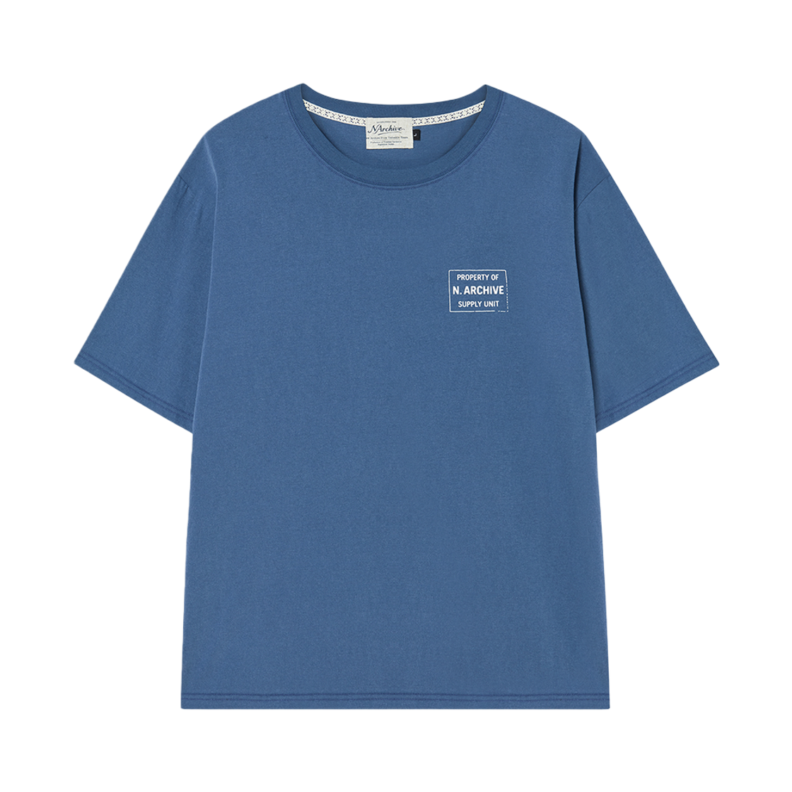 엔 아카이브 빈티지 익스플로러 워시드 반팔 티셔츠 네이비(N ARCHIVE Vintage Explorer Washed T-Shirt Navy)