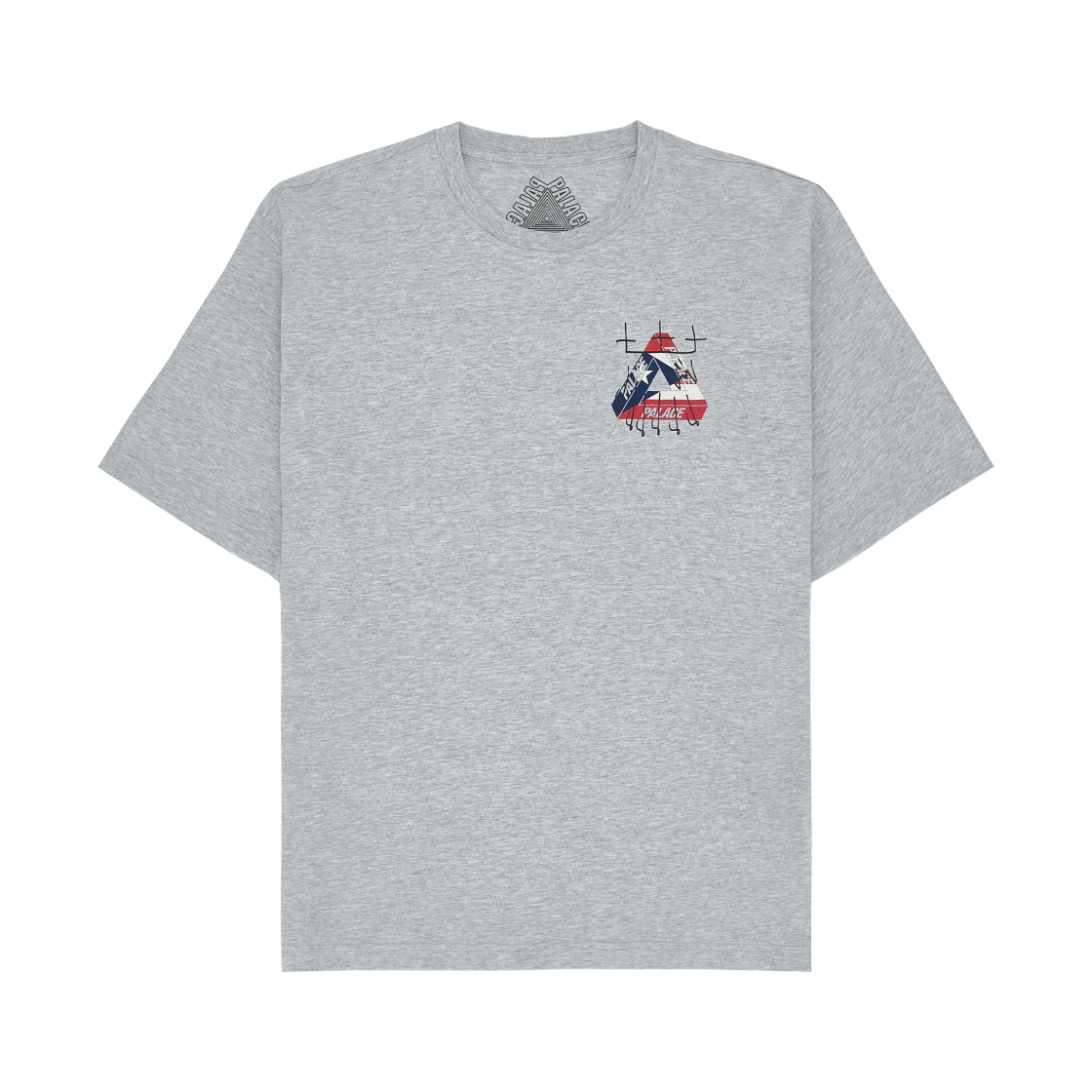 팔라스 킹 트라이 티셔츠 그레이 말 - 26SS(Palace King Tri T-Shirt Grey Marl - 26SS) - 2
