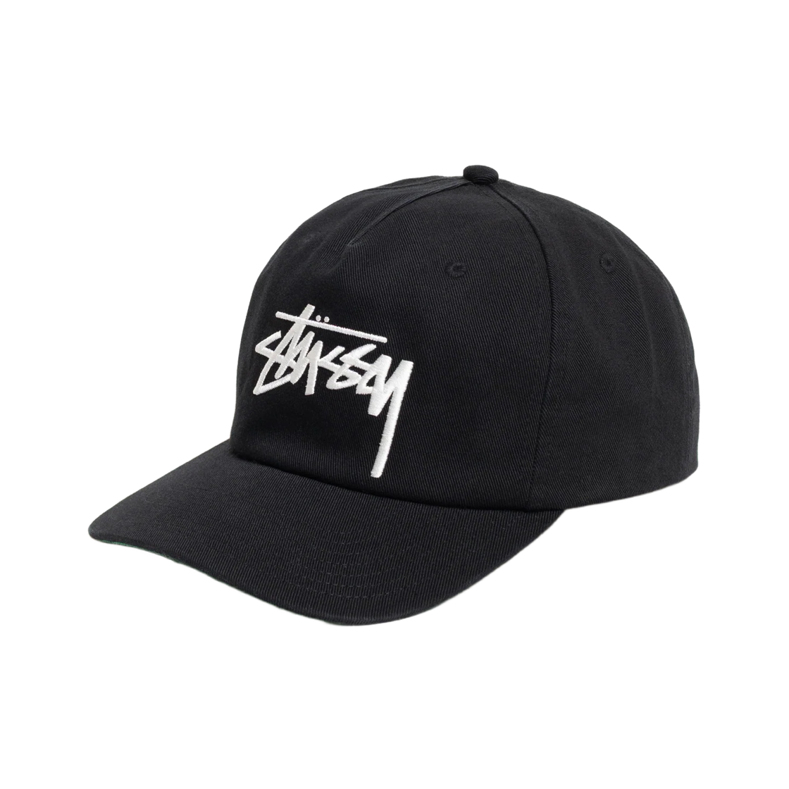스투시 미드 뎁스 빅 스탁 스냅백 쉐도우 블랙(Stussy Mid-Depth Big Stock Snapback Shadow Black) - 2