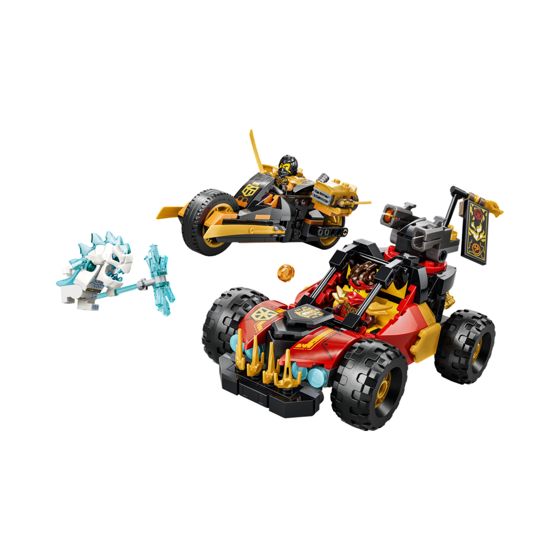 71864 Lego Ninjago Kai And Cole's Combiner Vehicles